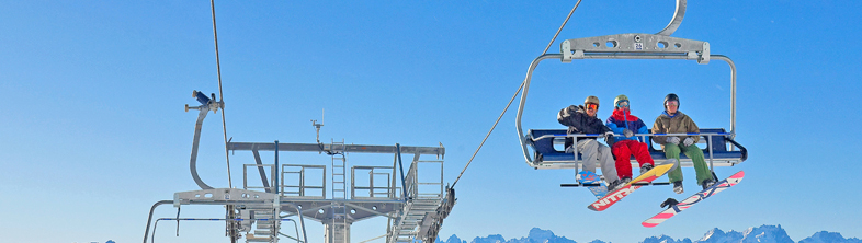 Chairlifts, gondolas, funitels